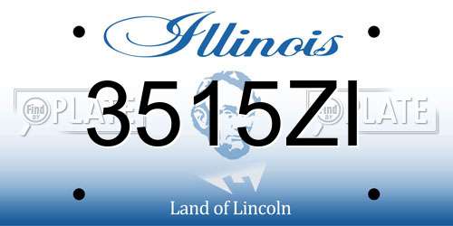 3515ZI Illinois License Plate