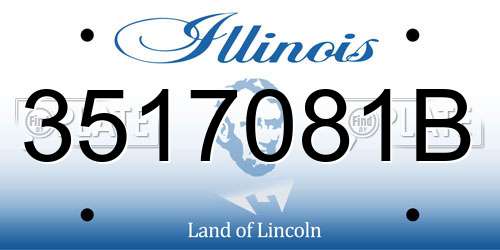 3517081B Illinois License Plate