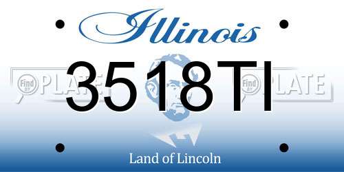 3518TI Illinois License Plate