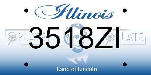3518ZI Illinois License Plate
