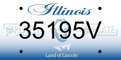 35195V Illinois License Plate