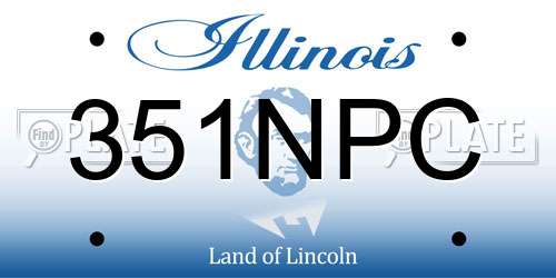 351NPC Illinois License Plate
