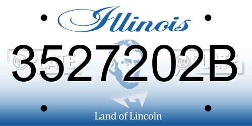 3527202B Illinois License Plate