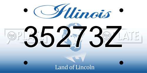 35273Z Illinois License Plate