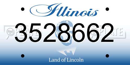 3528662 Illinois License Plate