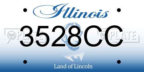 3528CC Illinois License Plate