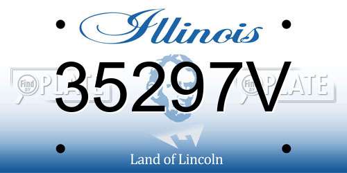 35297V Illinois License Plate