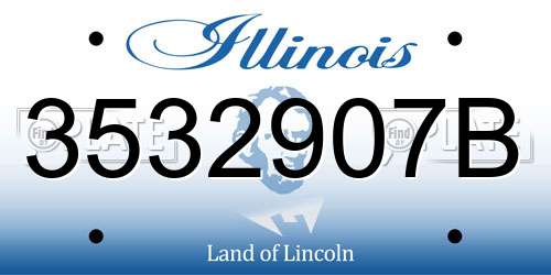 3532907B Illinois License Plate