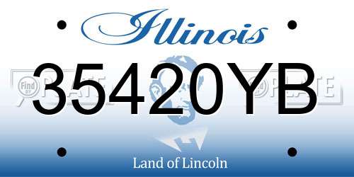 35420YB Illinois License Plate