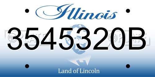 3545320B Illinois License Plate