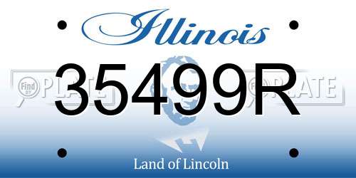 35499R Illinois License Plate