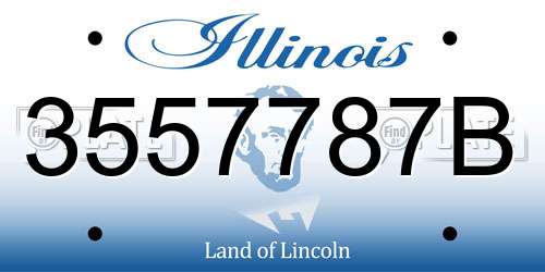 3557787B Illinois License Plate