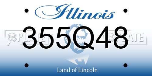 355Q48 Illinois License Plate