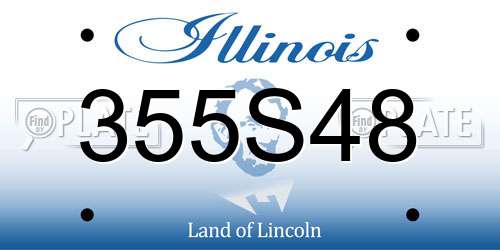 355S48 Illinois License Plate