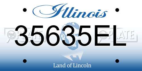 35635EL Illinois License Plate