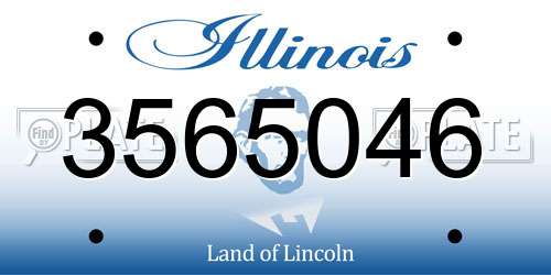 3565046 Illinois License Plate