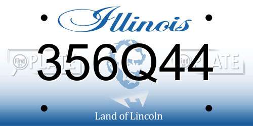 356Q44 Illinois License Plate