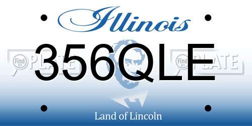 356QLE Illinois License Plate