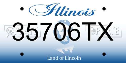 35706TX Illinois License Plate