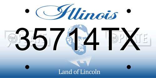 35714TX Illinois License Plate