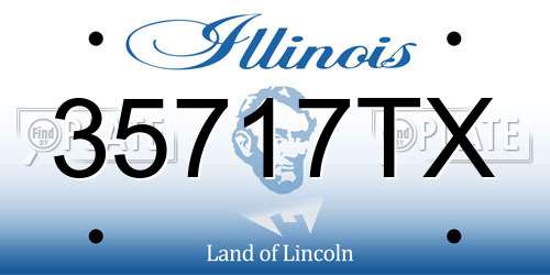 35717TX Illinois License Plate
