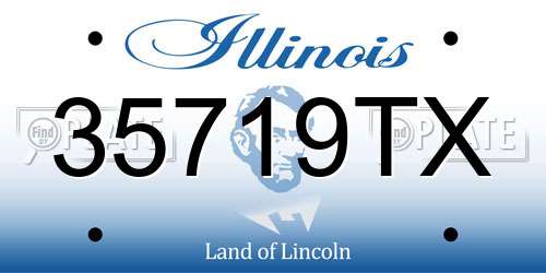 35719TX Illinois License Plate
