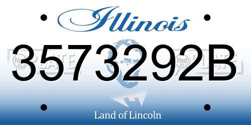 3573292B Illinois License Plate