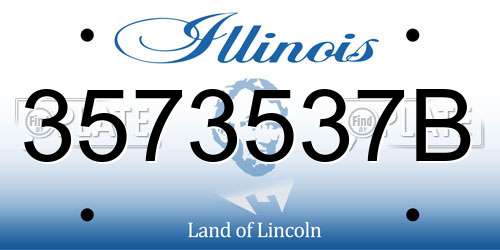 3573537B Illinois License Plate