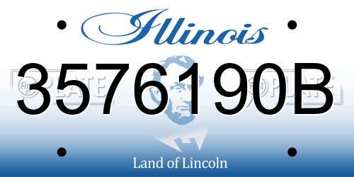 3576190B Illinois License Plate