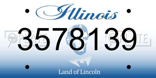 3578139 Illinois License Plate
