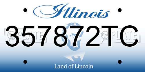 357872TC Illinois License Plate