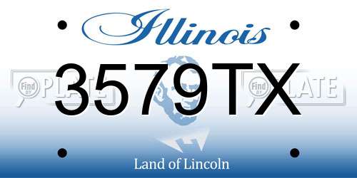 3579TX Illinois License Plate