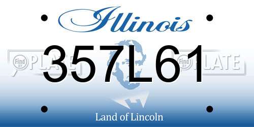 357L61 Illinois License Plate