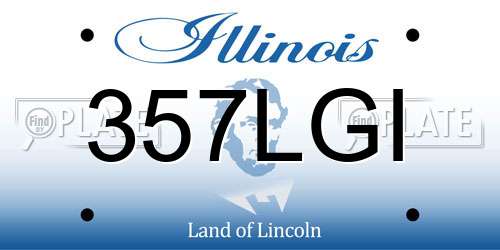 357LGI Illinois License Plate