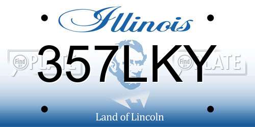 357LKY Illinois License Plate