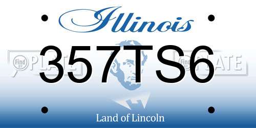 357TS6 Illinois License Plate