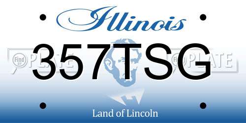 357TSG Illinois License Plate