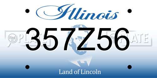 357Z56 Illinois License Plate