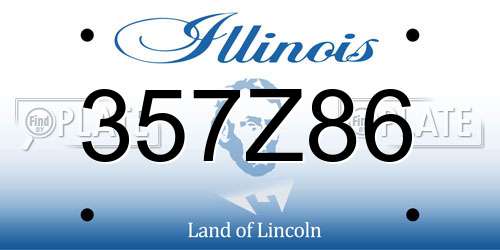 357Z86 Illinois License Plate