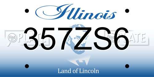 357ZS6 Illinois License Plate