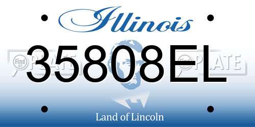 35808EL Illinois License Plate