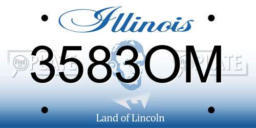 3583OM Illinois License Plate