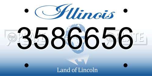 3586656 Illinois License Plate
