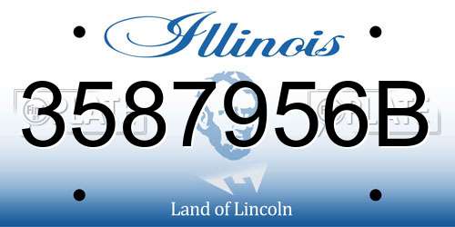 3587956B Illinois License Plate