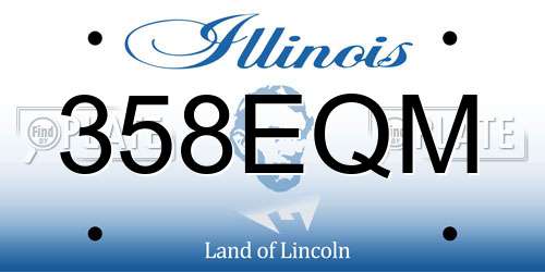 358EQM Illinois License Plate