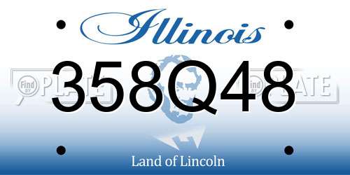 358Q48 Illinois License Plate