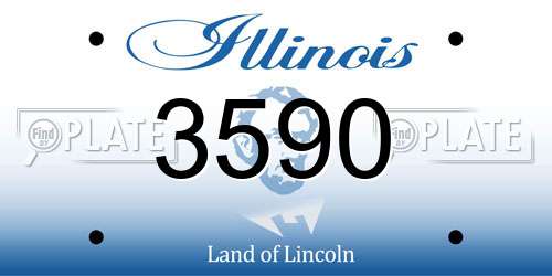 3590 Illinois License Plate