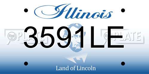 3591LE Illinois License Plate