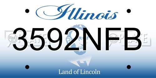 3592NFB Illinois License Plate