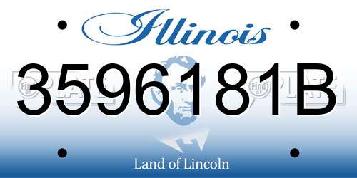 3596181B Illinois License Plate